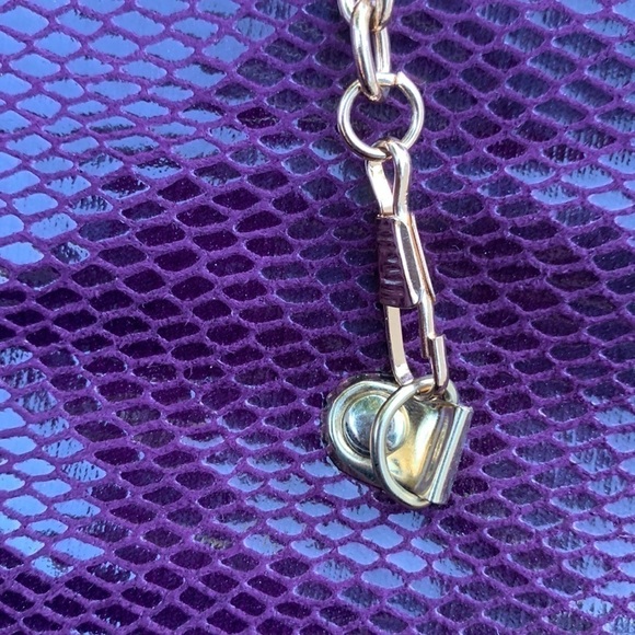 MIZTIQUE Convertible Snakeskin Handbag/Clutch - Plum - Picture 12 of 16